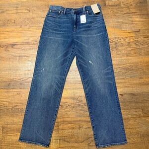 Madewell x Kaihara Denim Rail Straight Jeans in Hornbrook Wash